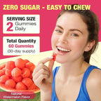 NIFEISHI Berberine Supplement, (Sugar-Free) Berberine Gummies with Ceylon Cinnamon, Milk Thistle for Metabolism, Energy, Gut Health, Vegan, Non-GMO, Gluten Free - Watermelon Flavor 60 Gummies