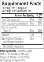 Swisse Beauty Dual Skin Defense Supplement | Astaxanthin, Grape Seed Extract, and Vitamin C | Supports Collagen Formation, Skin Elasticity, Antioxidant Protection & Regeneration | 30 Capsules