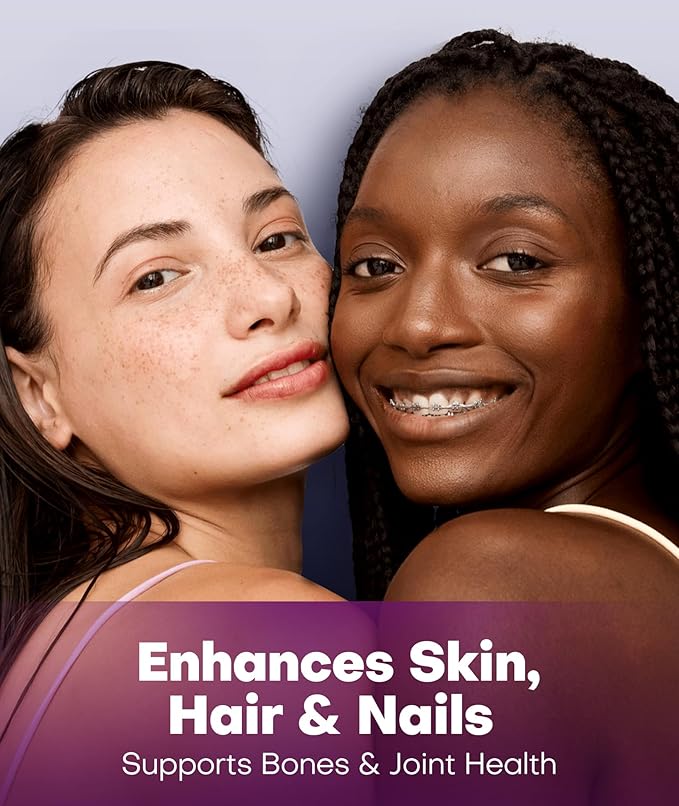 2X Boost Collagen Peptides Powder for Skin Hair Nail Joints Health, Ultra High Absorption Powder with Hydrolyzed Type 1 & 3 + VC, Unflavored Collagen Supplements for Women & Men 30 Servings