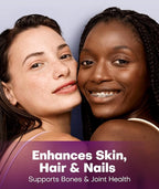 2X Boost Collagen Peptides Powder for Skin Hair Nail Joints Health, Ultra High Absorption Powder with Hydrolyzed Type 1 & 3 + VC, Unflavored Collagen Supplements for Women & Men 30 Servings