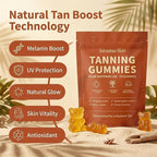 tebazoew Savanna Skin Tanning Gummies, with Astaxanthin, Beta-Carotene, Lycopene & Vitamins, Radiant Healthy Skin Natural Looking Glow, Bronzing, Non-GMO & Vegan
