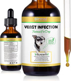 Yeast Infection Treatment for Dogs,Dog Ear Infection Treatment, Soothing Dog Yeast Infection,Allergy Relief,Natural Fast Relief Drop for Immune Health - 2 fl oz
