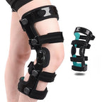 OA Unloader Knee Brace with Double Upright ACL PCL Support - Adjustable Osteoarthritis & Bone-on-Bone Pain Relief, Post Op Knee Immobilizer for Meniscus Tear, Arthritis, Sports Injuries for Men & Women (Left, Large)