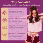 DRFOSTER Urinary Tract Health for Women, Vaginal Probiotics for Women pH Balance with D-Mannose, Cranberry, Probiotics and Prebiotics for Digestive Helath 90 Veggie Capsules