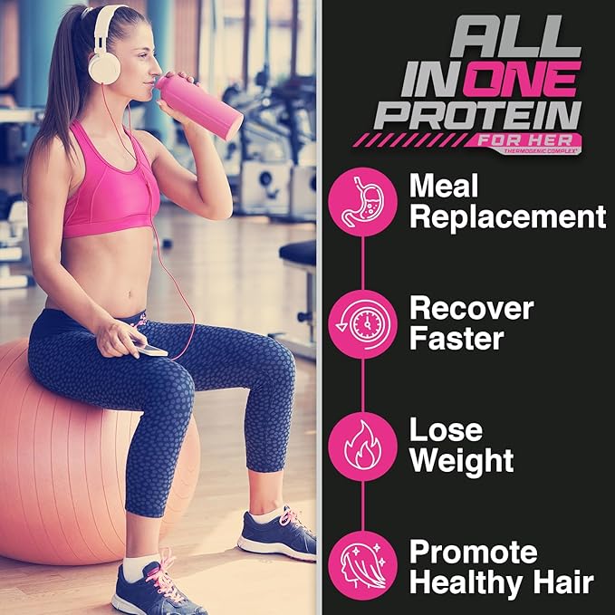 Forzagen All in One Protein for Her | Women’s Protein Powder with Multi Collagen Peptides | Hydrolyzed Collagen Supplement, Gut Health, Great for Pre & Post Workout | Dutch Chocolate, 30+ Servings