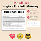 Flora+ Women’s Vaginal Probiotic Gummies for pH Balance, Odor and Freshness Support with Prebiotics & Hyaluronic Acid, Sugar Free Pineapple, Vegan Non-GMO | 30 Gummies