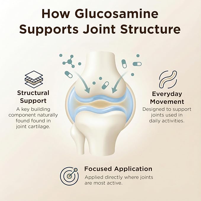 Glucosamine Plus Chondroitin Cream with MSM & Collagen, Supports Healthy Joints, Joint & Muscle Pain Relief, Improves Mobility, Fast Absorption, and Moisturizes Skin, 4 Oz.