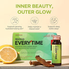 JUNG KWAN JANG Everytime Adapto Collagen Shot - Skin and Immune Support - Liquid Adaptogen Drink with Marine Collagen, Korean Red Ginseng & Vitamin C - No Gluten, No Caffeine (10 Bottles, 2.03 fl oz)