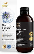 Deep Lung Support Tonic, Herbal Formula for Respiratory Health, Clear Breathing, Bronchial Congestion, Plant-Based - 7.8 fl oz (15 Servings)
