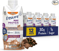 Ensure Max Protein Cafe Mocha Nutrition Shake | 30g Protein, 1g Sugar, 4g Fiber Blend | 12 Pack