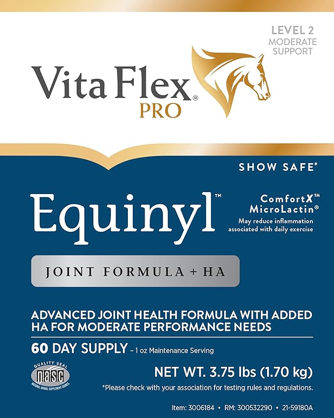 Vita Flex Pro Equinyl Formula with Hyaluronic Acid, Horse Joint Supplement, 3.75 Pounds, 60-Day Supply