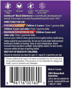 Sambucol Black Elderberry Gummies for Kids - Elderberry Gummies with Zinc and Vitamin C, Chewable Supplement for Kids, Low Sugar, Berry Flavor - 30 Count