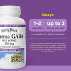 Natural Factors Pharma GABA - Dietary Supplement Supports Calm Sleep & Sleep Quality - Natural, Fast-Working Supplement Aids Focus & Brain Health - 60 Chewable Tablets (60 Servings)
