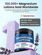 Magnesium Lotion with Arnica, MSM & Boswellia – Cooling Magnesium Cream – Lightweight Moisturizing Lotion for Legs & Feet – Safe for Kids – 6 fl oz