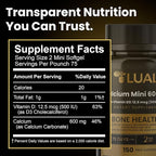 LUAL Calcium Minis 600 mg with Vitamin D3 - Bone & Muscle Support - 150 Mini Softgels - Easy to Swallow - Calcium & D3 for Strong Bones & Mobility