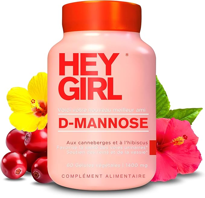D Mannose Capsules - Fast-Acting UTI Supplement - Cleanse & Flush Impurities - with Natural D-Mannose Powder, Cranberry, Hibiscus & Dandelion - Alternative to Cranberry for Women, 60 Capsules