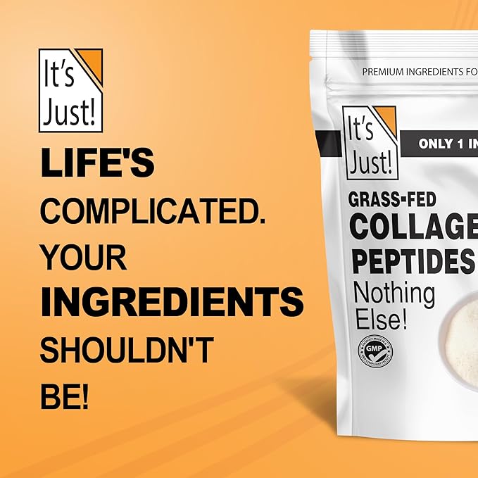 It's Just! - Collagen Peptides, Protein Powder, 40 Ounce, GrassFed Collagen (Bovine)