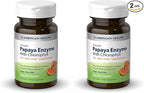 American Health Papaya Enzyme with Chlorophyll Chewable Tablets Promotes Nutrient Absorption, Helps Digestion and Freshens Breath, Gluten-Free, Vegetarian - 100 Count (Pack of 2)
