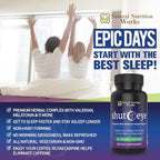 Shut-Eye- The Most Potent Natural Sleep Aid & Caffeine Neutralizer! All Natural Non-Addictive Herbal Complex w/Valerian, Melatonin, Rutaecarpine & 10 More