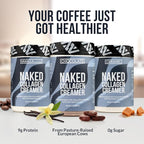 Naked Collagen Coffee Creamer - Vanilla Collagen Creamer For Coffee - Dairy-Free, Gluten-Free, GMO-Free - Support Hair, Skin, and Nails - 40 Servings