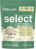 PEScience Select Vegan Protein Powder, Plant Based Protein Powder, Amazing Taste, Smooth Texture, Pea and Brown Rice Blend, Dairy Free, Lactose Free, Gluten Free - Vanilla Indulgence, 5 Servings