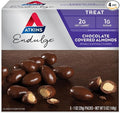 Atkins Endulge Treat Chocolate Covered Almonds. Rich & Crunchy. Keto-Friendly.1 Oz, 5 Count (Pack of 4)