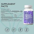 Magnesium Glycinate 275mg Melatonin 5mg L-Theanine 200mg GABA 100mg Capsules - Full Rest Nighttime Bedtime Support Supplement for Men Women - Vegan Sugar-Free Gluten-Free