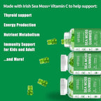 VIFSSG Sea Moss Gummies, 3000Mg Irish Seamoss Gummy Vegan for Adults & Kids with Organic Bladderwrack, Burdock Root and Apple Cider Vinegar Supplement 60 Gummies Pack of 1