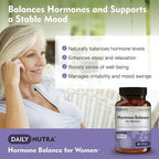 Hormone Balance for Women - Natural Mood Supplement - PMS Relief and Menopause Support | Featuring Clinically Studied KSM-66 Ashwagandha (90 Capsules)