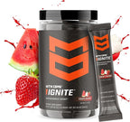MTN OPS Ignite Sugar Free Energy Drink Powder Trail Packs with 200mg Caffeine, Travel Pre Workout Packets for to-Go Energy, Nootropic Blend, L Arginine & L Citrulline, 20 Servings, Tiger's Blood
