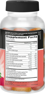 Vitamin C 750mg (per Serving) - Airborne Assorted Fruit Flavored Gummies (63 Count in a Bottle), Gluten-Free Immune Support Supplement with Vitamins A C E, Selenium, Echinacea & Ginger