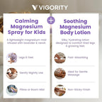 Kids Magnesium Lotion & Magnesium Sleep Spray Set - Calming Lavender Magnesium Oil Spray for Kids Bedtime + Soothing Body Lotion for Nighttime Legs & Feet Comfort, Aromatherapy Lavender & Neroli