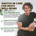 Saw Palmetto for Men Gummies, Extra Strength DHT Blocker for Men, with Pumpkin Seed Oil & Biotin, Support Prostate, Urinary Health & Hair Growth, Hormone Balance, Sugar Free, Vegan, Orange Flav, 60ct
