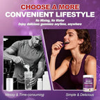 3 in 1 Whey Protein Gummies | Creatine Monohydrate | Collagen, 0 Sugar, Pure Protein Source, Muscle & Energy Support, Berry Flavor, for Women and Men