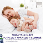 2 Pack Potassium Magnesium Gummies, Sugar-Free Potassium Gummies with Magnesium Glycinate 500mg Chewable Potassium Magnesium Supplements with Calcium, Zinc & Vitamins to Support Leg Muscle Relaxation