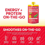 Designer Wellness Energy Smoothie, Real Fruit, 100mg Natural Caffeine, 5g Protein, Low Carb, Zero Added Sugar, Gluten-Free, Strawberry Watermelon, 12 Count