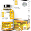Turmeric Curcumin Supplement with Black Pepper Extract 1500mg – Absorption, Supports Joint Health – Non-GMO, 120 Vegan Capsules