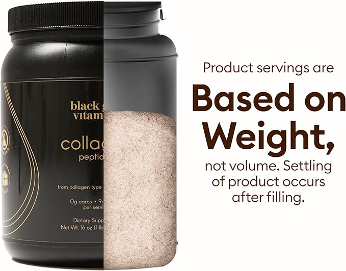 Black Girl Vitamins | Collagen Peptides Powder - Collagen for Skin, Hair & Nails - Unflavored Hydrolyzed Collagen Powder, Dairy-Free, Gluten-Free Collagen for Women and Men - 16oz