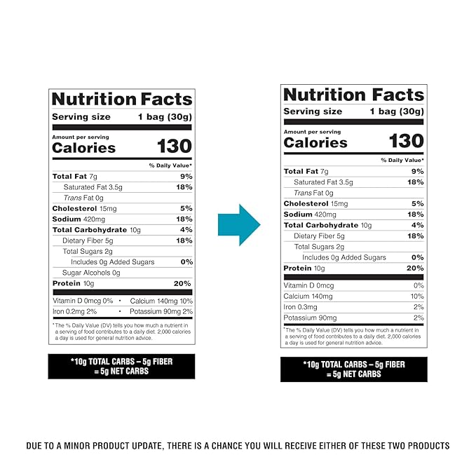 Quest Nutrition Cheese Crackers, Cheddar Blast, 10g Protein, 5g Net Carbs, 1g Sugar, Made with Real Cheese, High Protein Snack, 12 Packs (1.06 oz Bags)