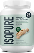 Isopure Plant-Based Protein Powder, Lactose Free, Gluten Free, With Iron, Unflavored, 20g Plant Protein Per Serving, 1.15 Lbs, 20 Servings