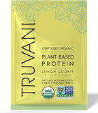 Truvani Vegan Pea Protein Powder | Lemon Cookie | 20g Organic Plant Based Protein | 1 Serving | Keto | Gluten & Dairy Free | Low Carb | No Added Sugar