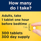 Nature Made Melatonin 5mg Extra Strength Tablets, 100% Drug Free Sleep Aid, Sleep Supplements for Adults, 300 Tablets, 300 Day Supply