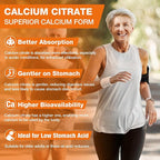 Calcium Citrate with Vitamin D3, K2, 1200mg Calcium Gummies with Magnesium Zinc, Extra Absorption Calcium Supplements for Women & Men Bone, Muscle & Immune Support, Fruit Flavor 120 Chewable Gummies