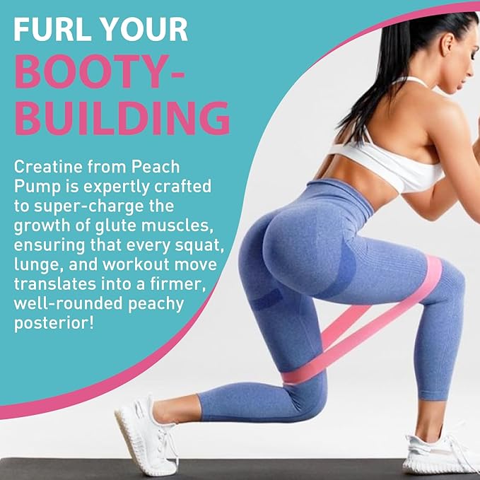 Creatine for Women, Creatine Monohydrate Gummies - No Bloating - Pre and Post Workout Chewables Supplement with Taurine & B6 - for Recovery, Strength, Energy & Booty, Performance, 60 Counts