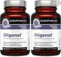 Quality of Life Oligonol Premium Anti Aging Supplement - Promotes Cardiovascular Health, Circulation & Youth, Includes Antioxidants - Lychee Fruit Extract - 30 Vegicaps (Pack of 2)