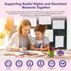 Magnesium Glycinate Gummies for Kids 4+ & Adults- Melatonin Free Sleep Aid, Magnesium Glycinate 150/300 mg Supplements for Calm & Relaxation Support, Sugar Free Strawberry Flavor, 120 Ct