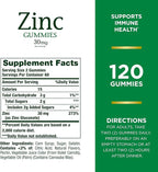 Nature’s Bounty Zinc Gummies, Immune Support Gummies, Supports Skin & Antioxidant Health, Mixed Berry, 30mg, 120 Count (Pack of 3)
