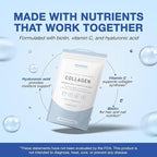 Multi Collagen Peptides Powder (Unflavored) – Types I, II, III, V & X with Biotin, Vitamin C & Hyaluronic Acid – Grass-Fed, Non-GMO Collagen Supplement for Skin, Hair, Nails & Joint Support