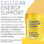 Bloating Relief for Women, Debloating for Women | Supports Period Bloat, Digestion & Water Weight Balance | Helps Before & During Your Cycle | 60 Vegan Gummies | Daily Digestive Support Supplement