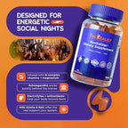 60 Count Post Party Gummies – DHM, Milk Thistle & Electrolytes – Wellness Support – Strawberry Flavor – Wake Up Refreshed